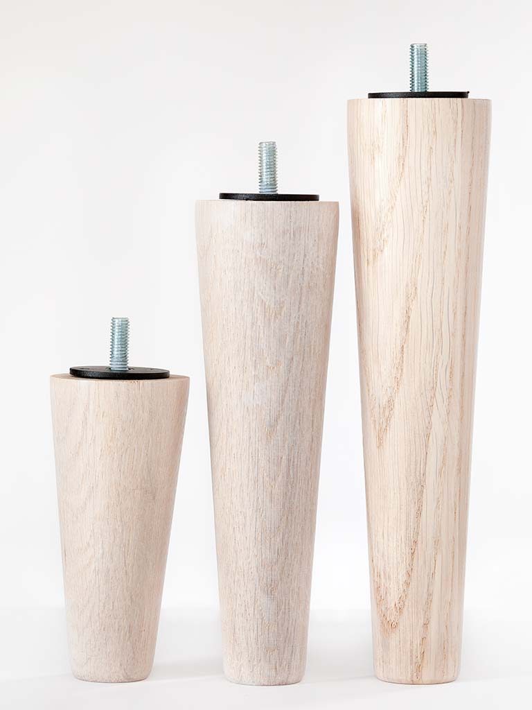 Oak white bed leg