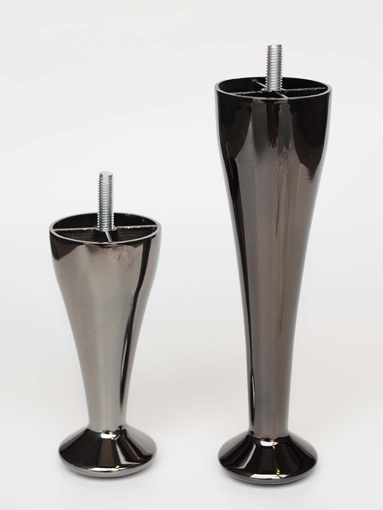Steel black bed leg