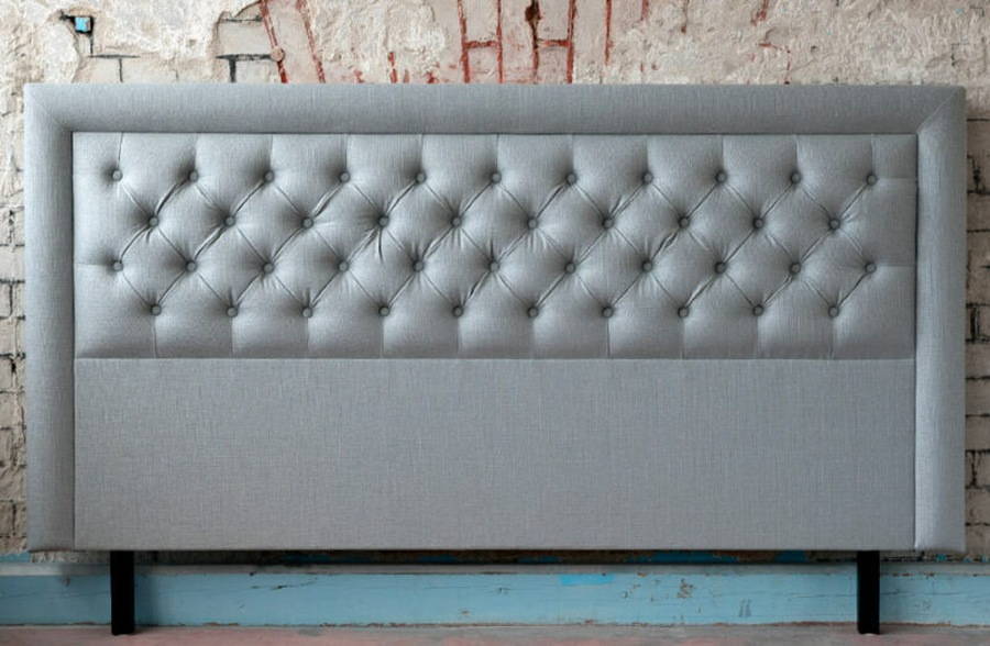 Strand frame deep-buttoned headboard